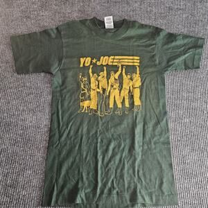 GI Joe Yo Joe Shirt Mens Small Green Graphic Cartoon Soldiers Fruit Of The Loom